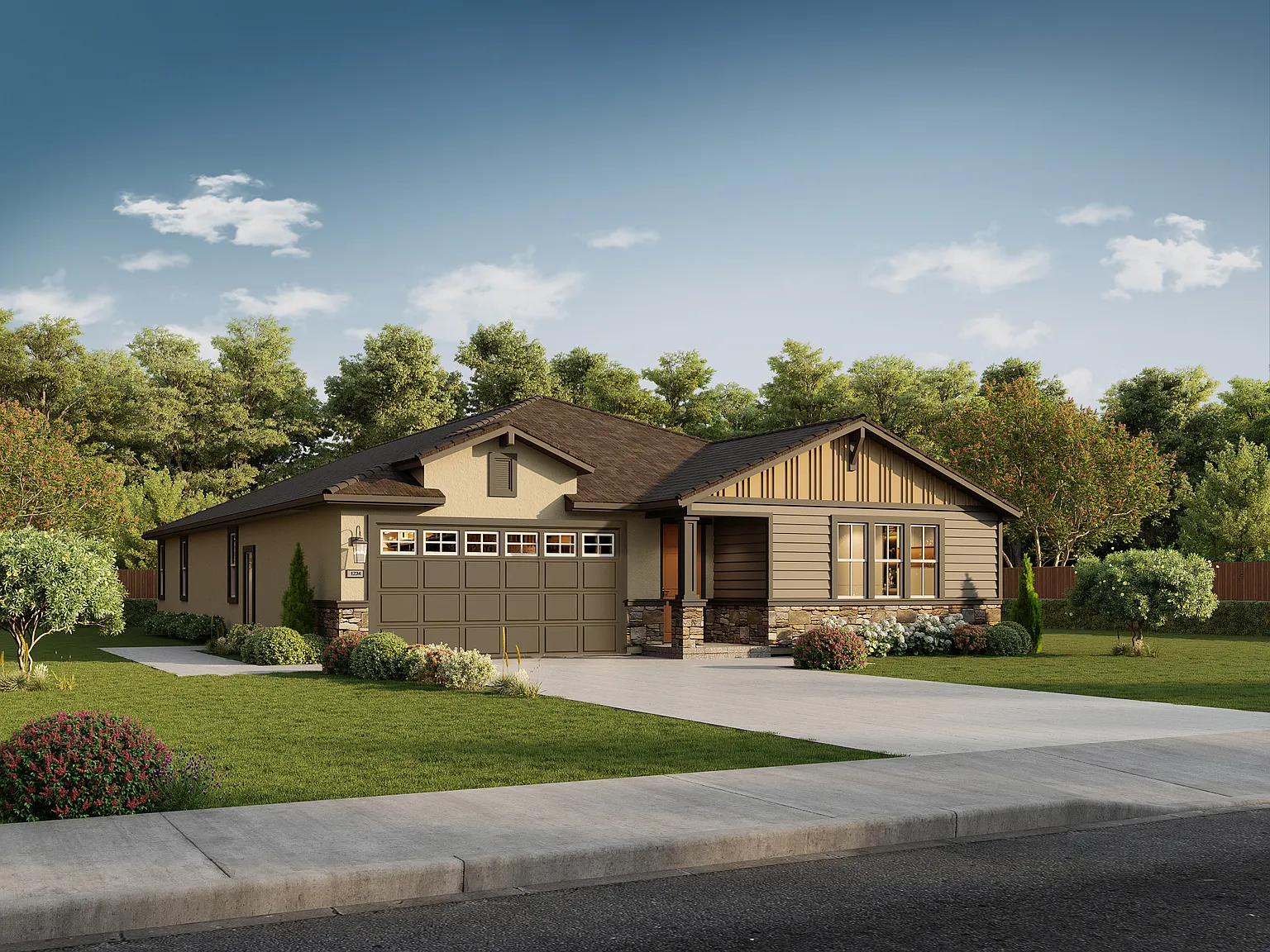 MM Plan 2 // The Sweetbay Plan, Magnolia Meadows - 4bd/4ba, 2,801 sqft - in Calistoga, CA